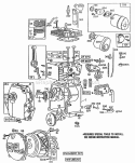 CylinderCrankcaseMufflers Diagram and Parts List for 080301-9431-51  Briggs and Stratton Engine